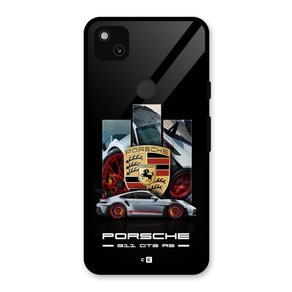 Magnificent Supercar Glass Back Case for Google Pixel 4a