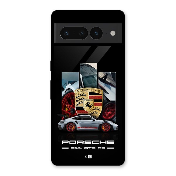 Magnificent Supercar Glass Back Case for Google Pixel 7 Pro