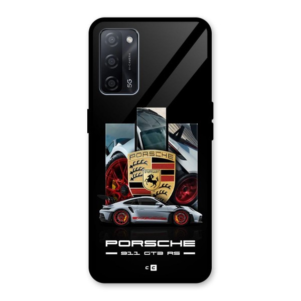 Magnificent Supercar Glass Back Case for Oppo A53s 5G