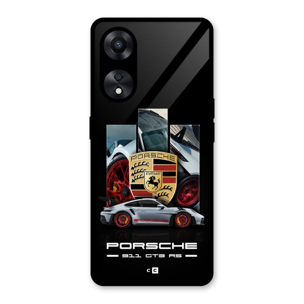 Magnificent Supercar Glass Back Case for Oppo A78