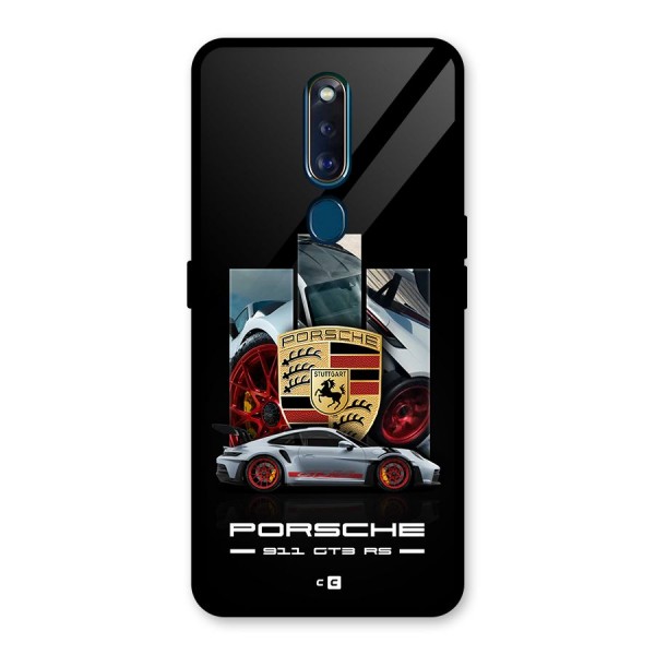 Magnificent Supercar Glass Back Case for Oppo F11 Pro