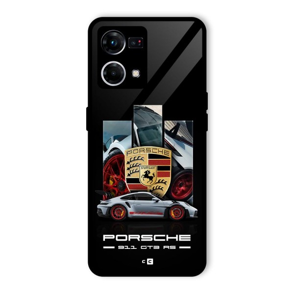 Magnificent Supercar Glass Back Case for Oppo F21 Pro 4G