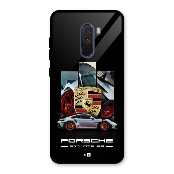 Magnificent Supercar Glass Back Case for Poco F1