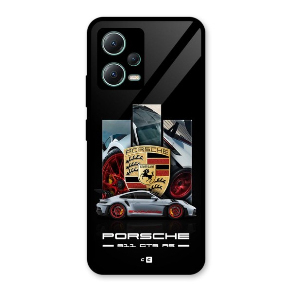 Magnificent Supercar Glass Back Case for Poco X5