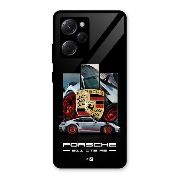 Magnificent Supercar Glass Back Case for Poco X5 Pro