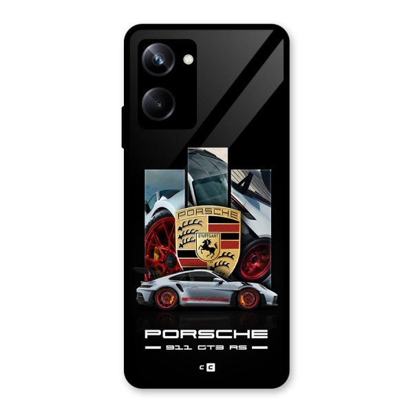 Magnificent Supercar Glass Back Case for Realme 10 Pro