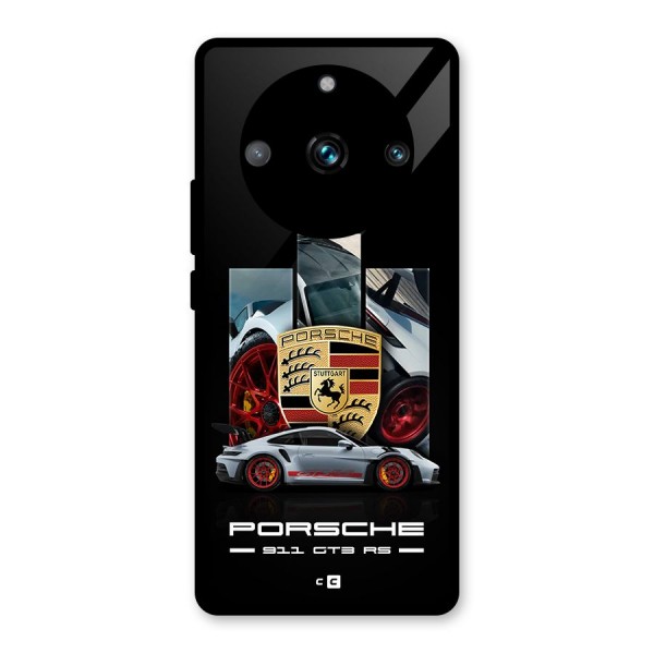 Magnificent Supercar Glass Back Case for Realme 11 Pro