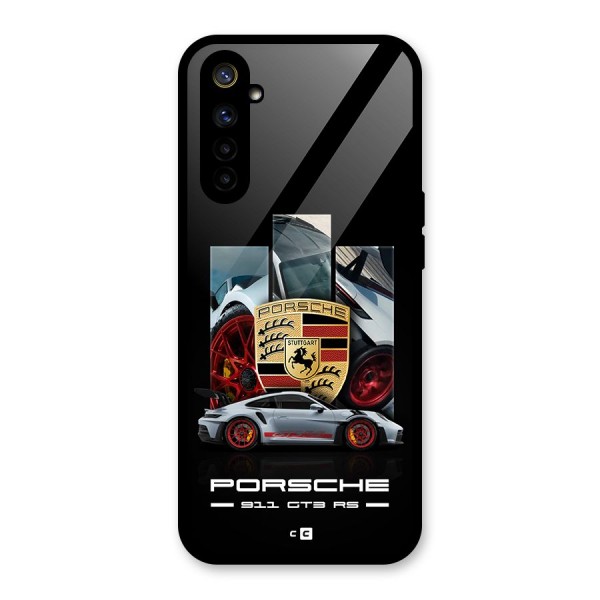 Magnificent Supercar Glass Back Case for Realme 6