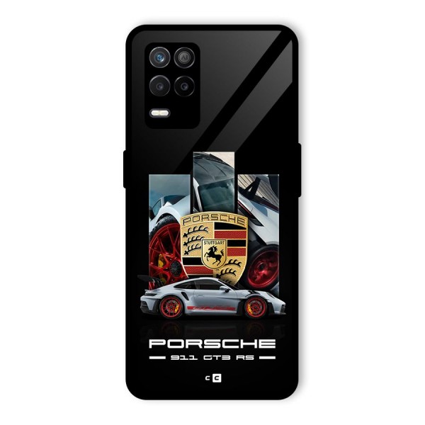 Magnificent Supercar Glass Back Case for Realme 8s 5G