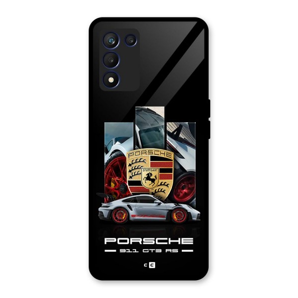 Magnificent Supercar Glass Back Case for Realme 9 5G Speed