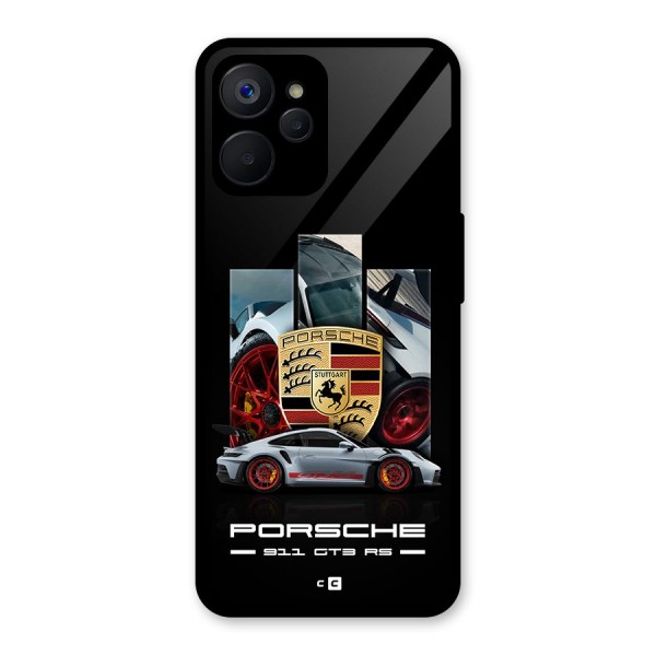 Magnificent Supercar Glass Back Case for Realme 9i 5G