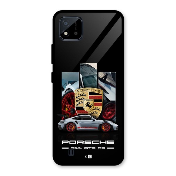 Magnificent Supercar Glass Back Case for Realme C11 2021