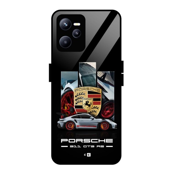 Magnificent Supercar Glass Back Case for Realme C35