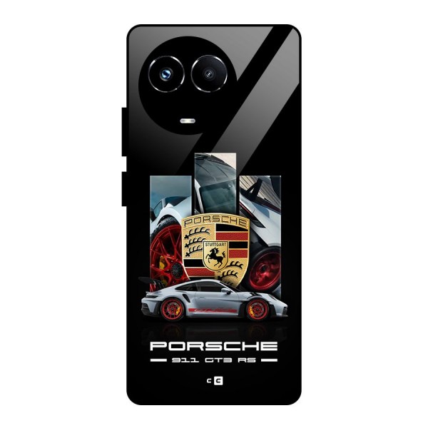 Magnificent Supercar Glass Back Case for Realme Narzo 60X