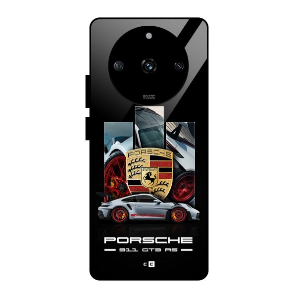 Magnificent Supercar Glass Back Case for Realme Narzo 60 5G