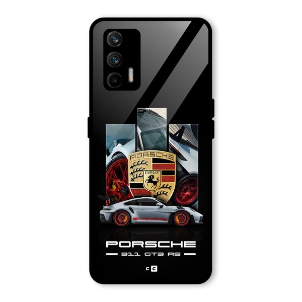 Magnificent Supercar Glass Back Case for Realme X7 Max