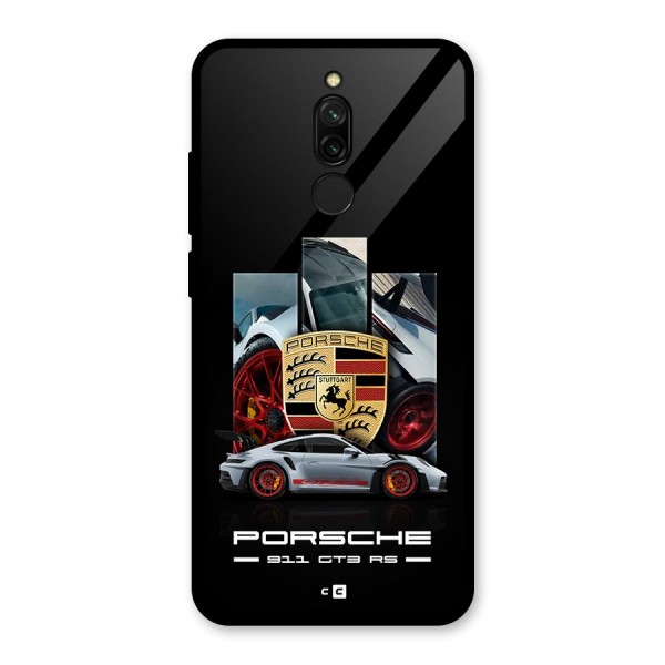 Magnificent Supercar Glass Back Case for Redmi 8