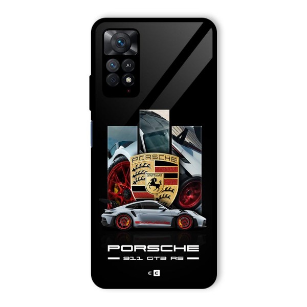 Magnificent Supercar Glass Back Case for Redmi Note 11 Pro