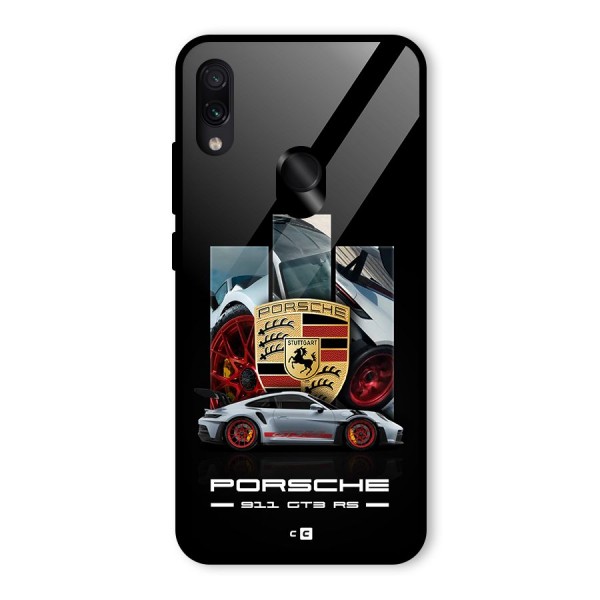 Magnificent Supercar Glass Back Case for Redmi Note 7