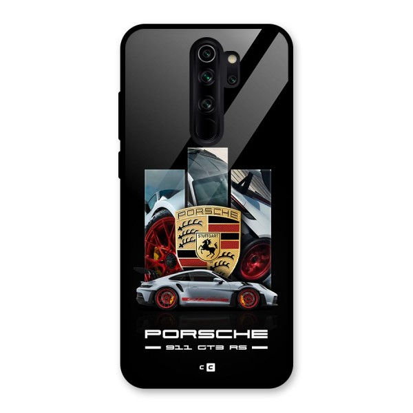 Magnificent Supercar Glass Back Case for Redmi Note 8 Pro