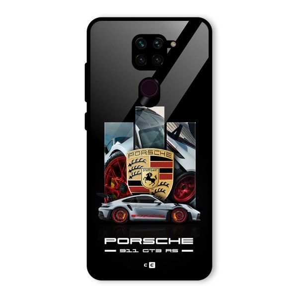 Magnificent Supercar Glass Back Case for Redmi Note 9