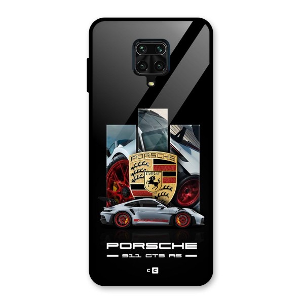 Magnificent Supercar Glass Back Case for Redmi Note 9 Pro