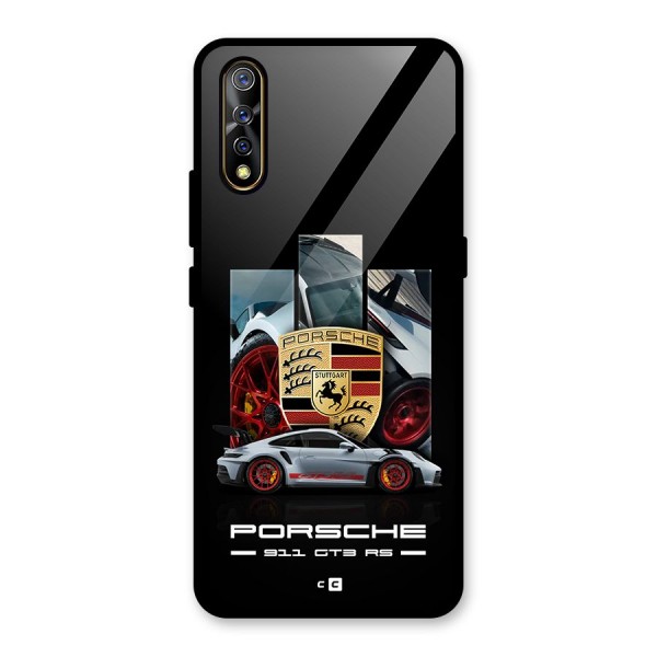 Magnificent Supercar Glass Back Case for Vivo S1