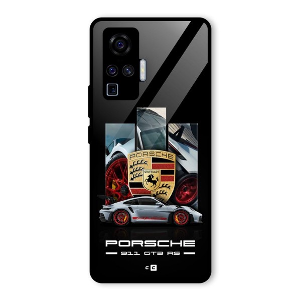 Magnificent Supercar Glass Back Case for Vivo X50 Pro