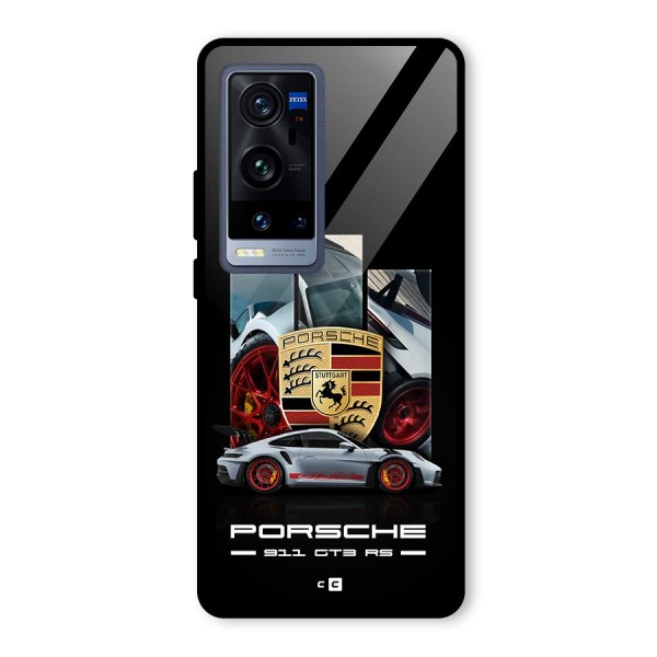 Magnificent Supercar Glass Back Case for Vivo X60 Pro Plus