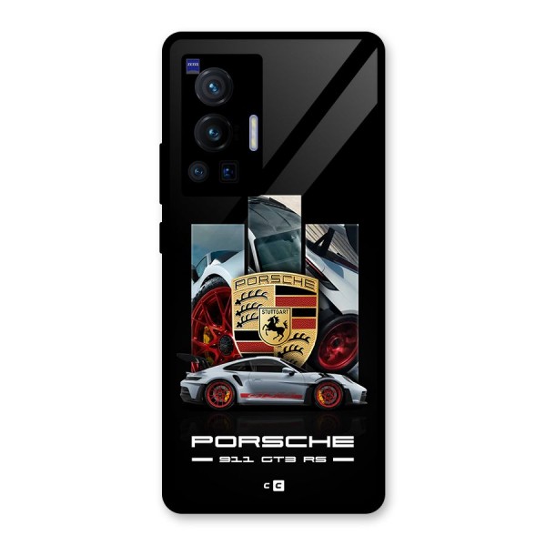 Magnificent Supercar Glass Back Case for Vivo X70 Pro