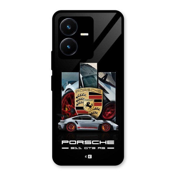 Magnificent Supercar Glass Back Case for Vivo Y22