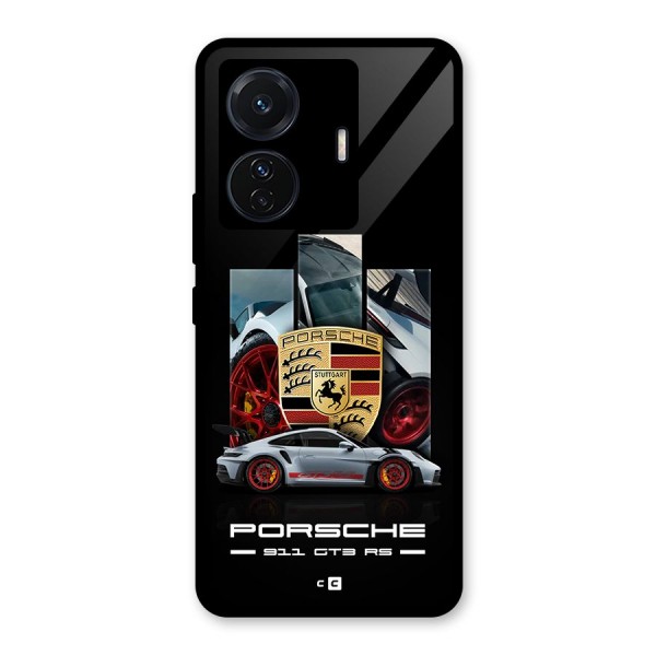 Magnificent Supercar Glass Back Case for Vivo iQOO Z6 Pro