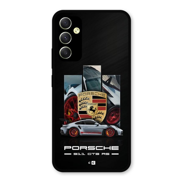 Magnificent Supercar Metal Back Case for Galaxy A34