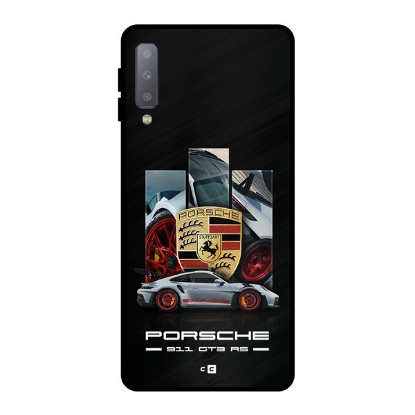 Magnificent Supercar Metal Back Case for Galaxy A7 (2018)