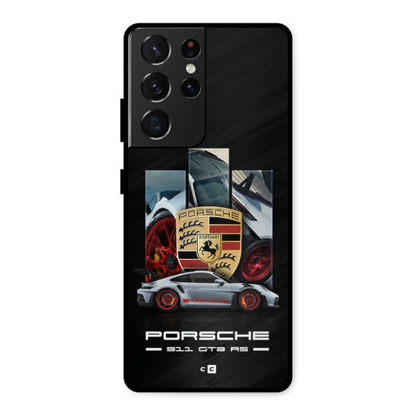 Magnificent Supercar Metal Back Case for Galaxy S21 Ultra 5G