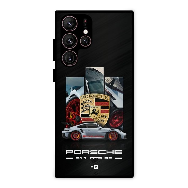 Magnificent Supercar Metal Back Case for Galaxy S22 Ultra 5G