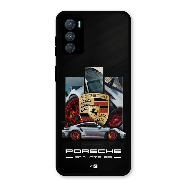 Magnificent Supercar Metal Back Case for Moto G42