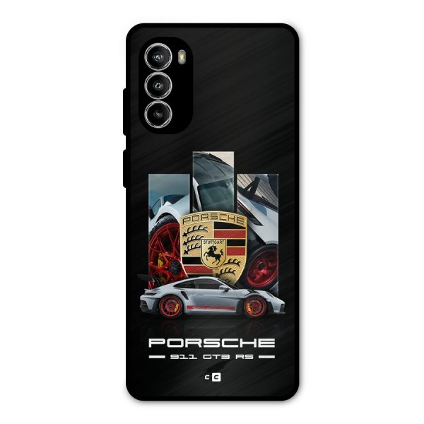 Magnificent Supercar Metal Back Case for Moto G52