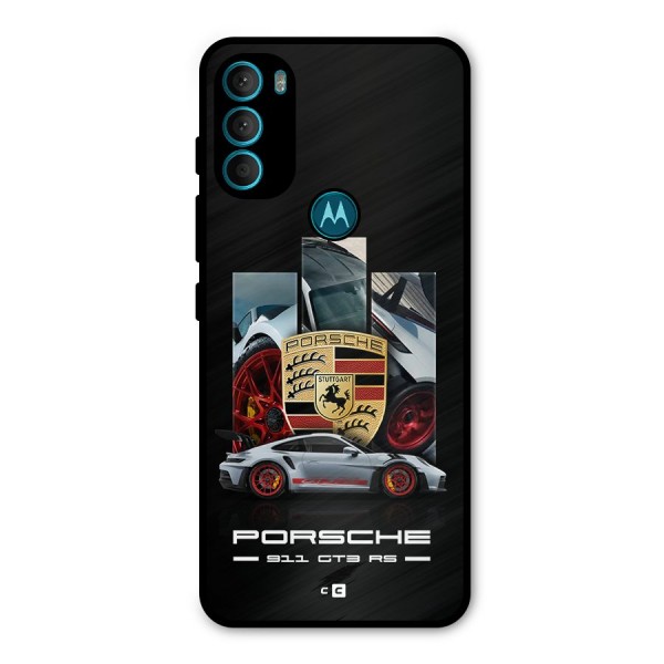 Magnificent Supercar Metal Back Case for Moto G71 5G