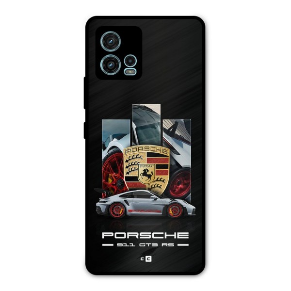 Magnificent Supercar Metal Back Case for Moto G72