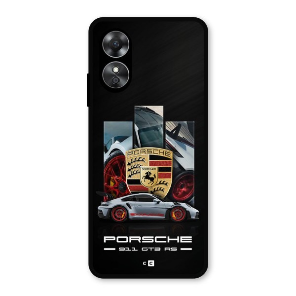 Magnificent Supercar Metal Back Case for Oppo A17