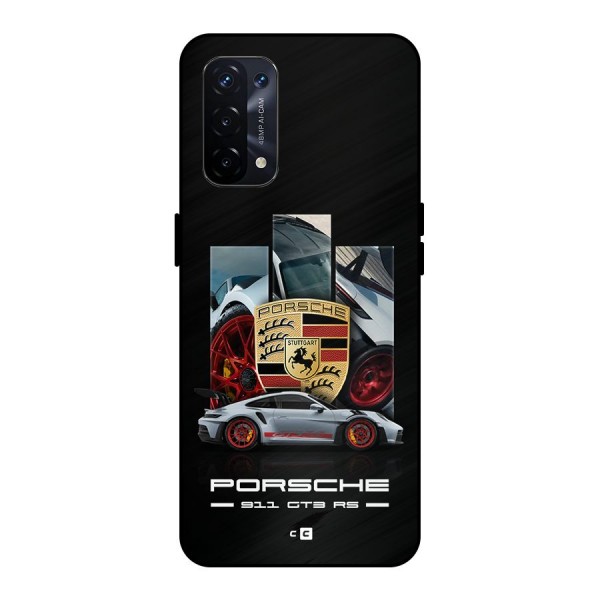 Magnificent Supercar Metal Back Case for Oppo A74 5G