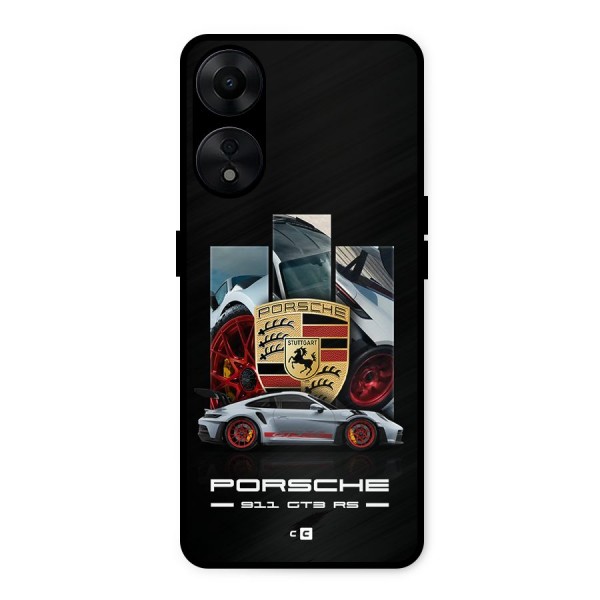 Magnificent Supercar Metal Back Case for Oppo A78 5G