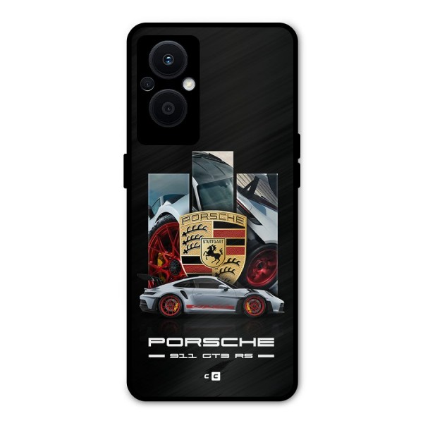 Magnificent Supercar Metal Back Case for Oppo F21s Pro 5G