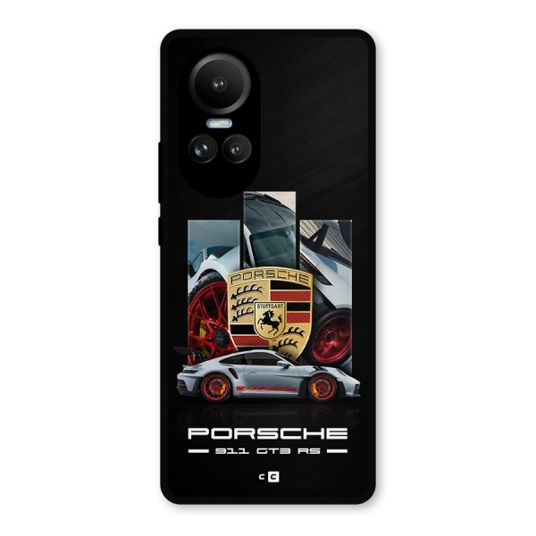 Magnificent Supercar Metal Back Case for Oppo Reno10 Pro