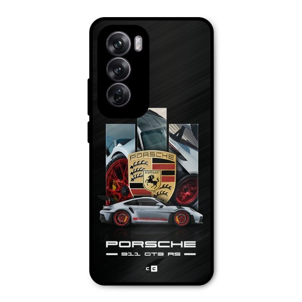 Magnificent Supercar Metal Back Case for Oppo Reno12 Pro