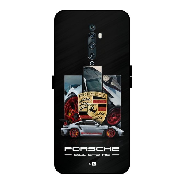 Magnificent Supercar Metal Back Case for Oppo Reno2 F