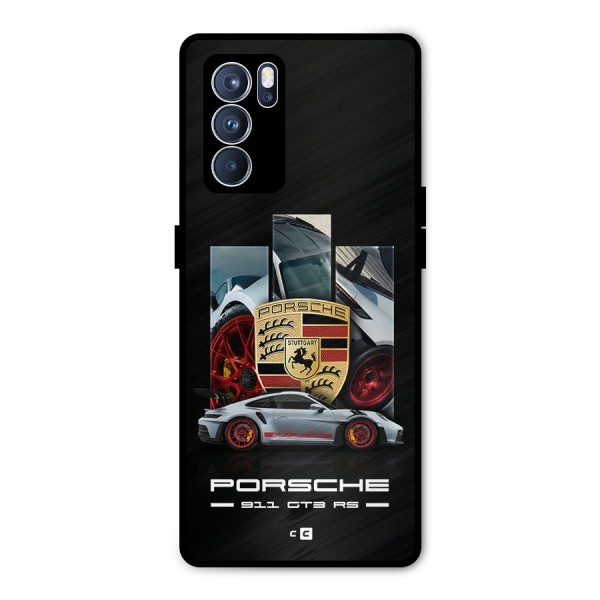 Magnificent Supercar Metal Back Case for Oppo Reno6 Pro 5G