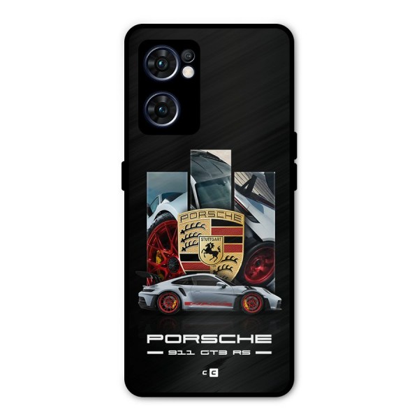 Magnificent Supercar Metal Back Case for Oppo Reno7 5G