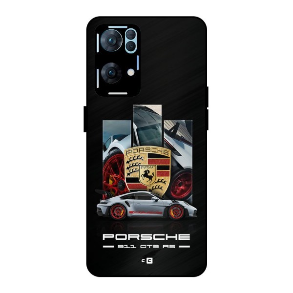 Magnificent Supercar Metal Back Case for Oppo Reno7 Pro 5G